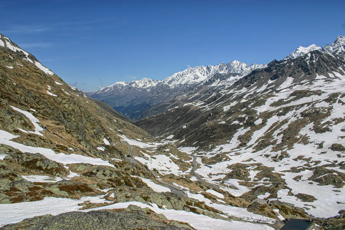 Col St Bernard aan de Italiaanse zijde