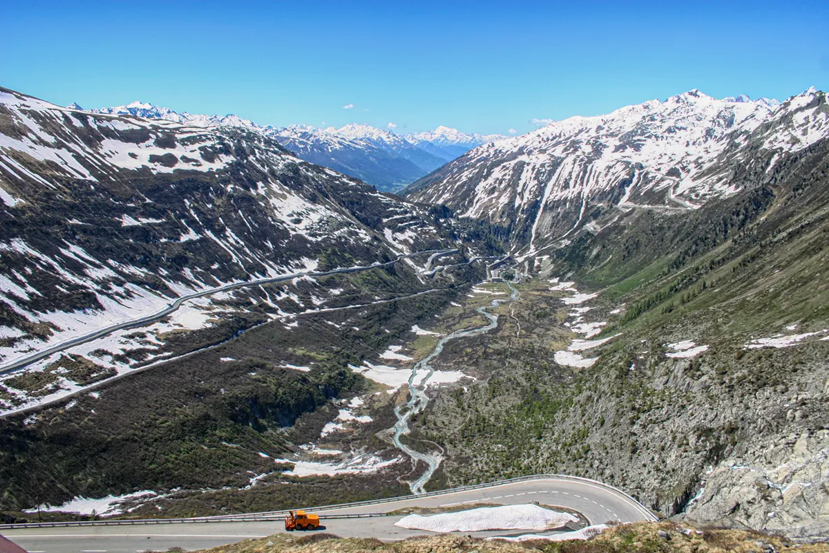 Dal van de Rhône Gletsjer