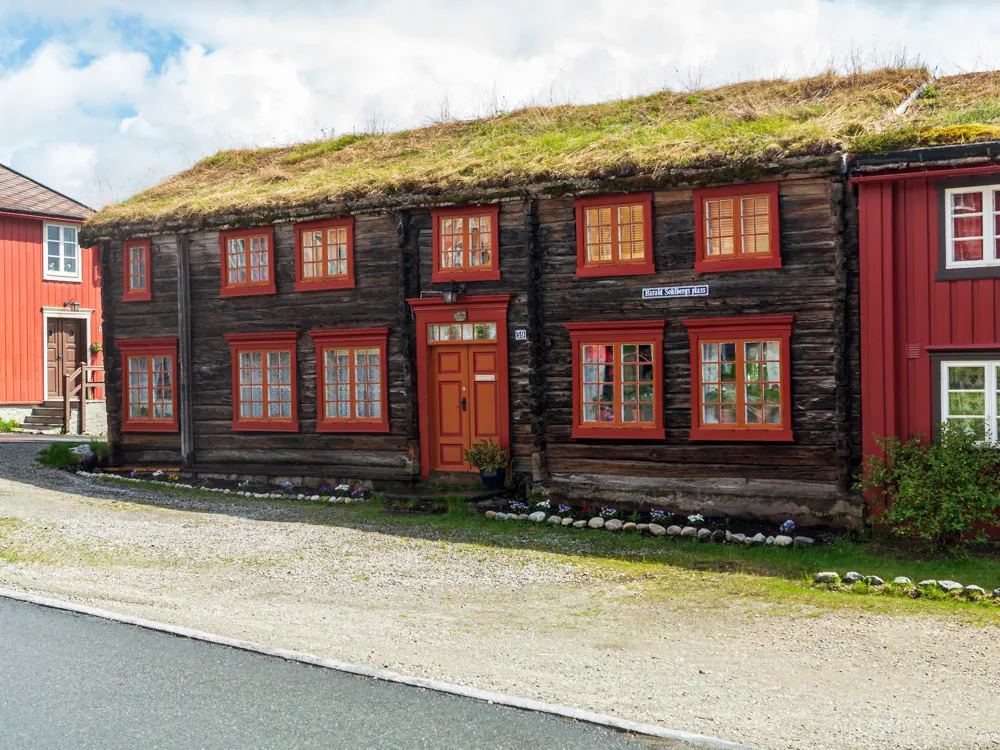 Oude huizen in Røros