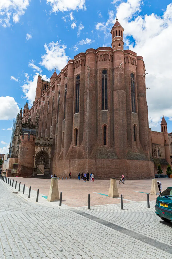 Kathedraal van Albi, geheel opgetrokken uit bakstenen