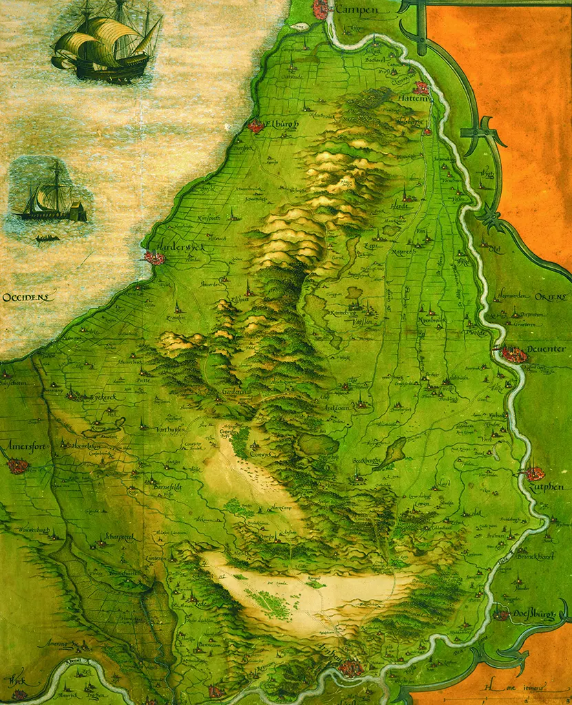 Historisch kaart Gelderland