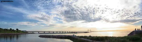 Zweden: Brug over de Sont tussen Zweden en Denemarken